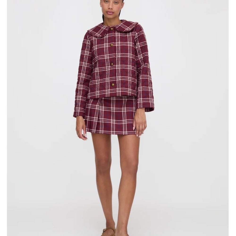 Hill House Burgundy Plaid Jacket